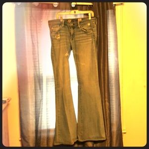 AG high-rise denim bellbottoms